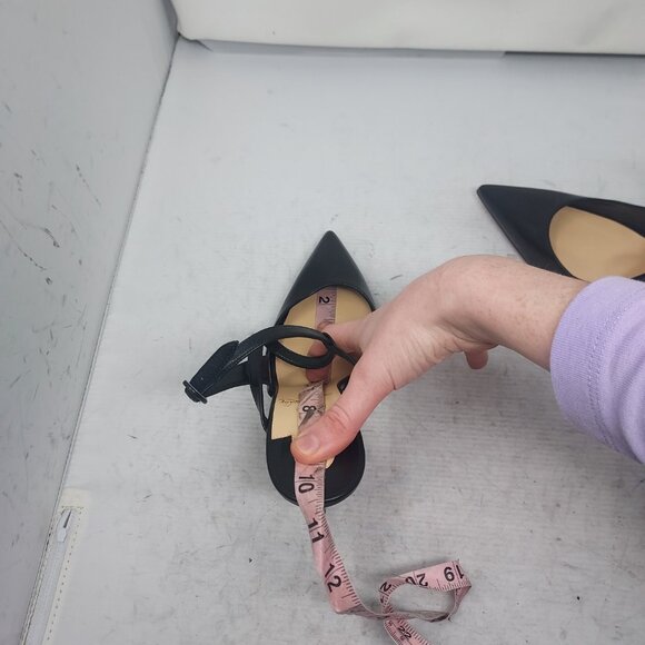 Christian Louboutin Black Jenlove Ankle Strap Pointed Toe Pump - Picture 6 of 14